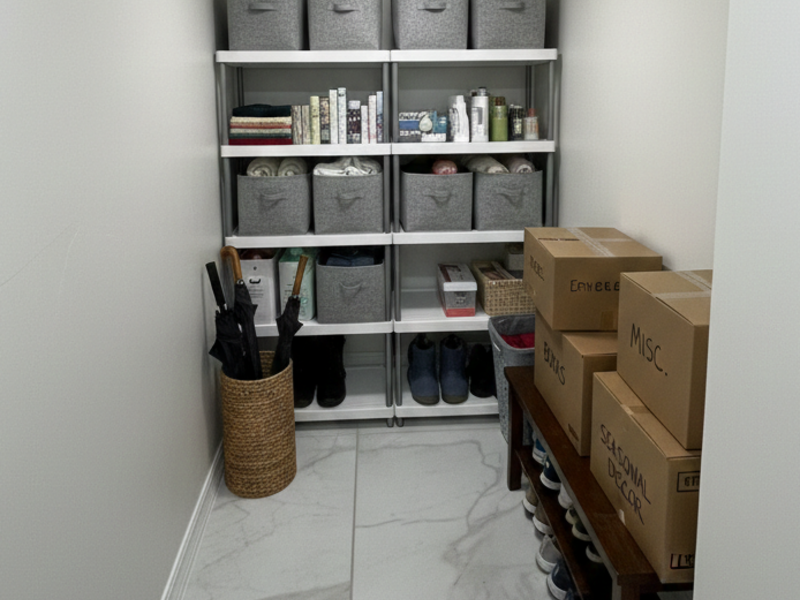 Under stair storage room
