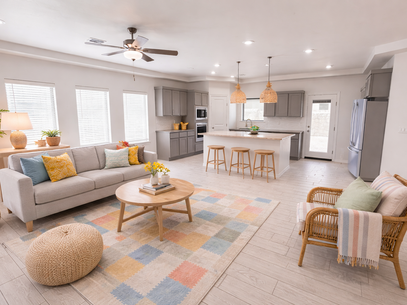 Colors may vary, appliances are for illustration only.