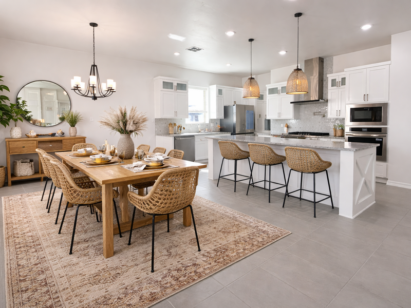 Colors may vary, appliances are for illustration only.