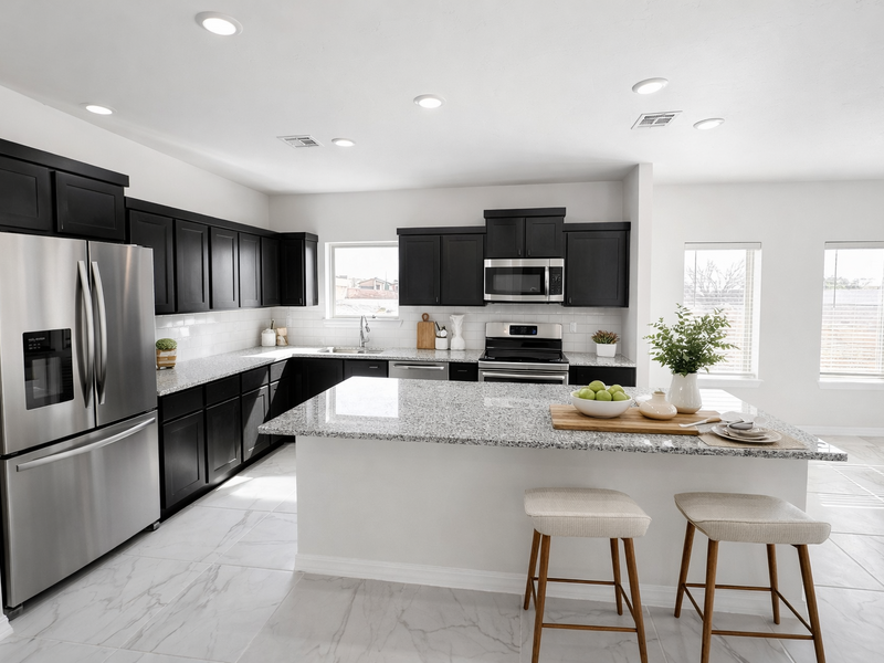 Colors may vary, appliances are for illustration only.