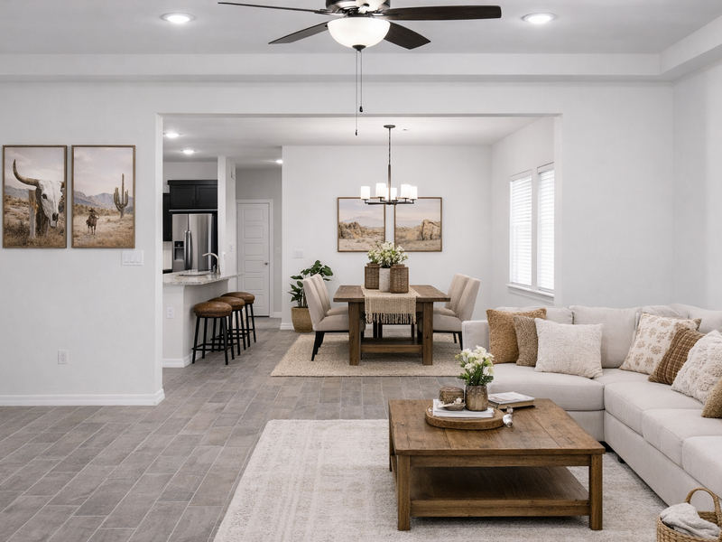 Colors may vary, appliances are for illustration only.