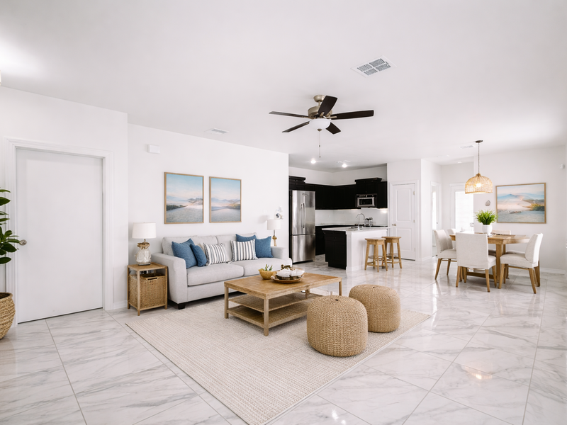 Colors may vary, appliances are for illustration only.