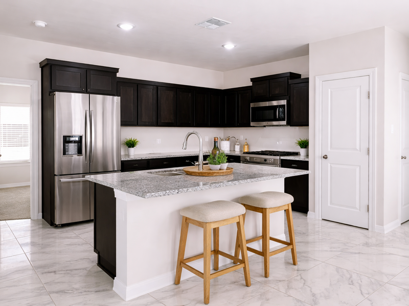 Colors may vary, appliances are for illustration only.