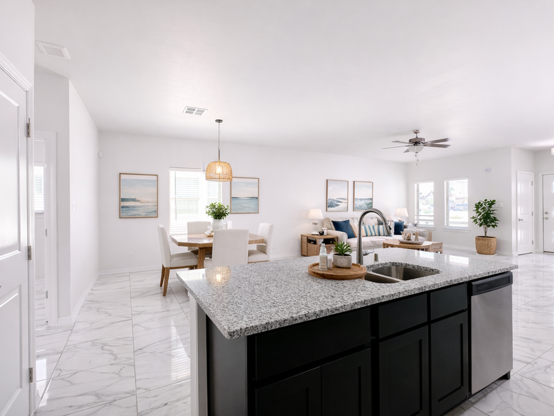 Colors may vary, appliances are for illustration only.