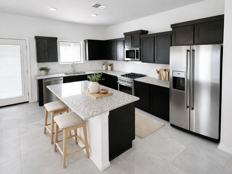 Colors may vary, appliances are for illustration only.