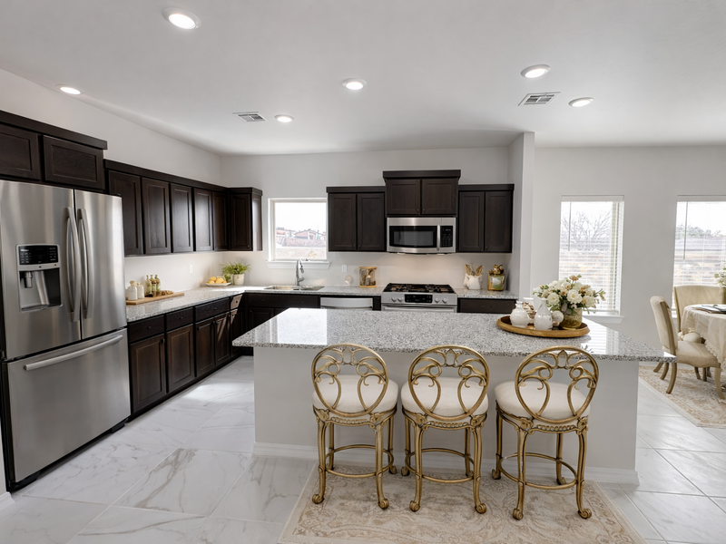 Colors may vary, appliances are for illustration only.