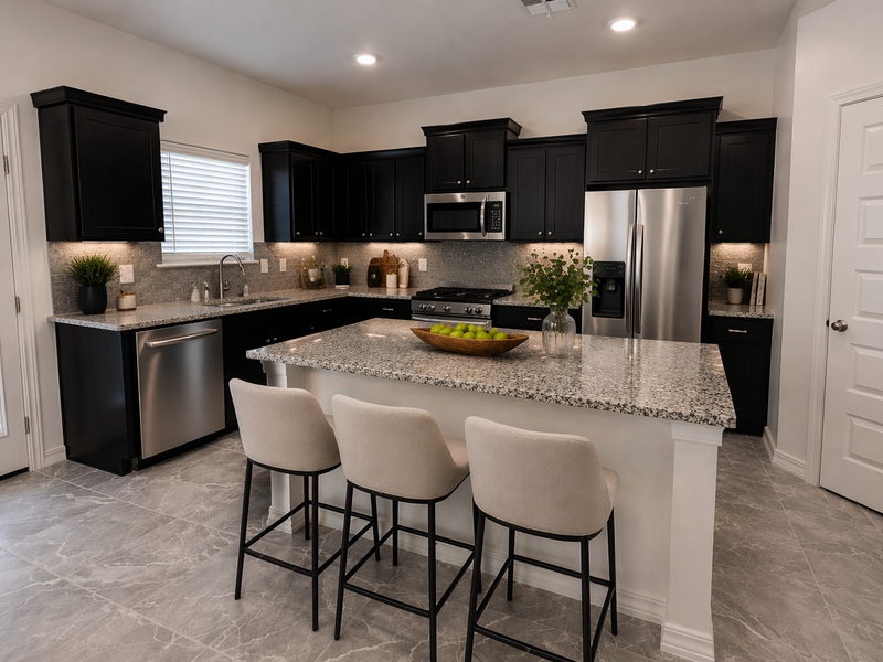 Colors may vary, appliances are for illustration only.