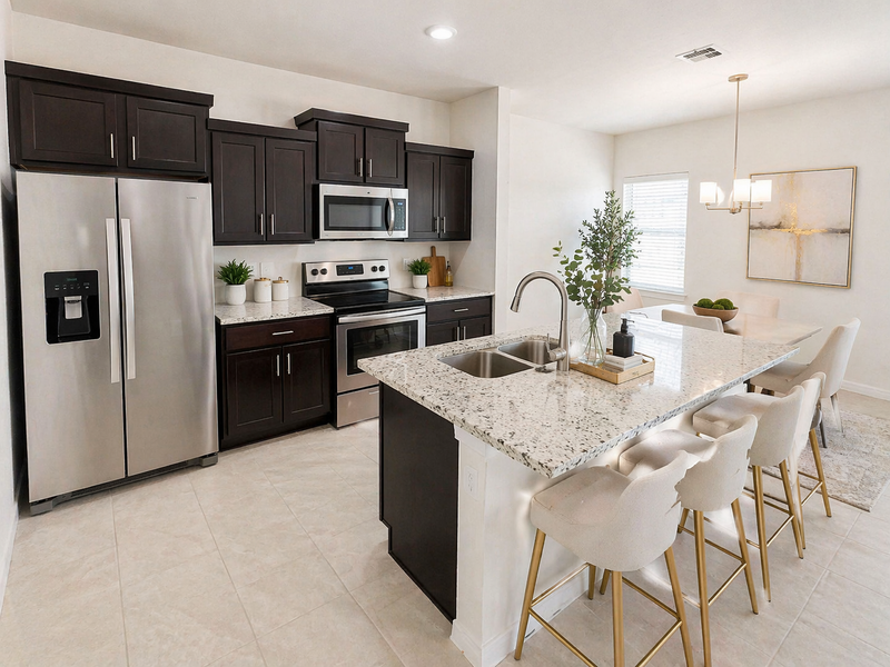 Colors may vary, appliances are for illustration only.