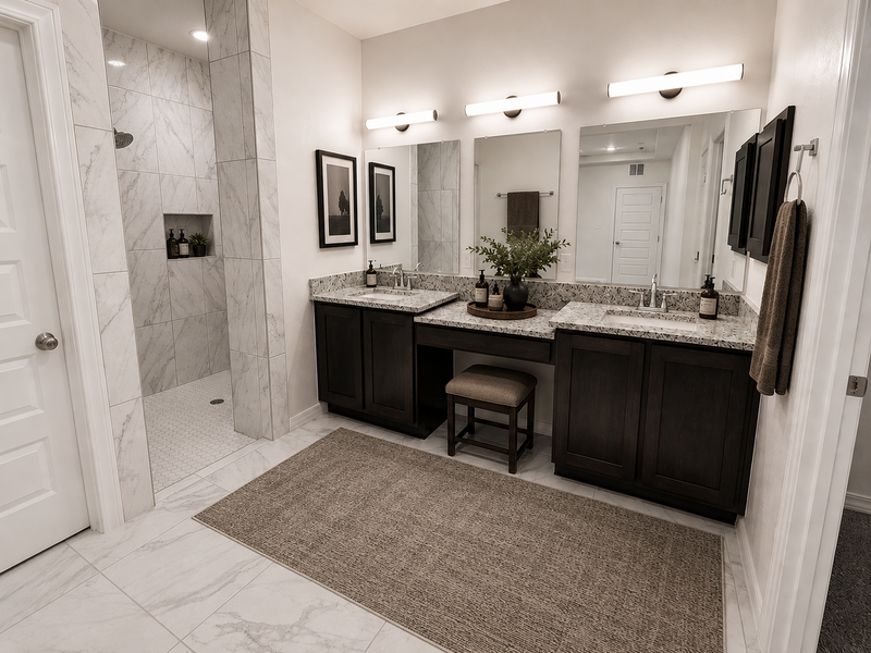 Renderings/photos are for illustration; finishes may vary.